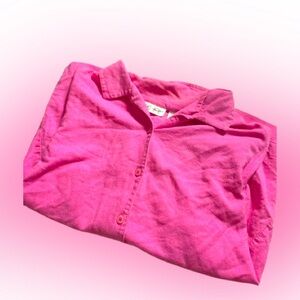 Item #3
Kim Roger’s pink button down shirt with embroidery.